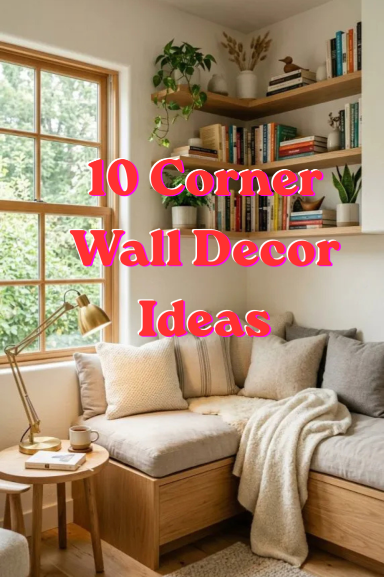 10 Corner Wall Decor Ideas