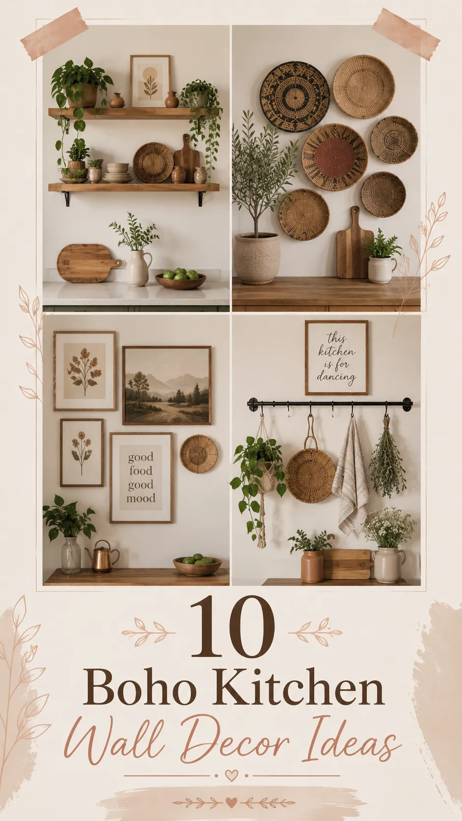 10 Boho Kitchen Wall Decor Ideas