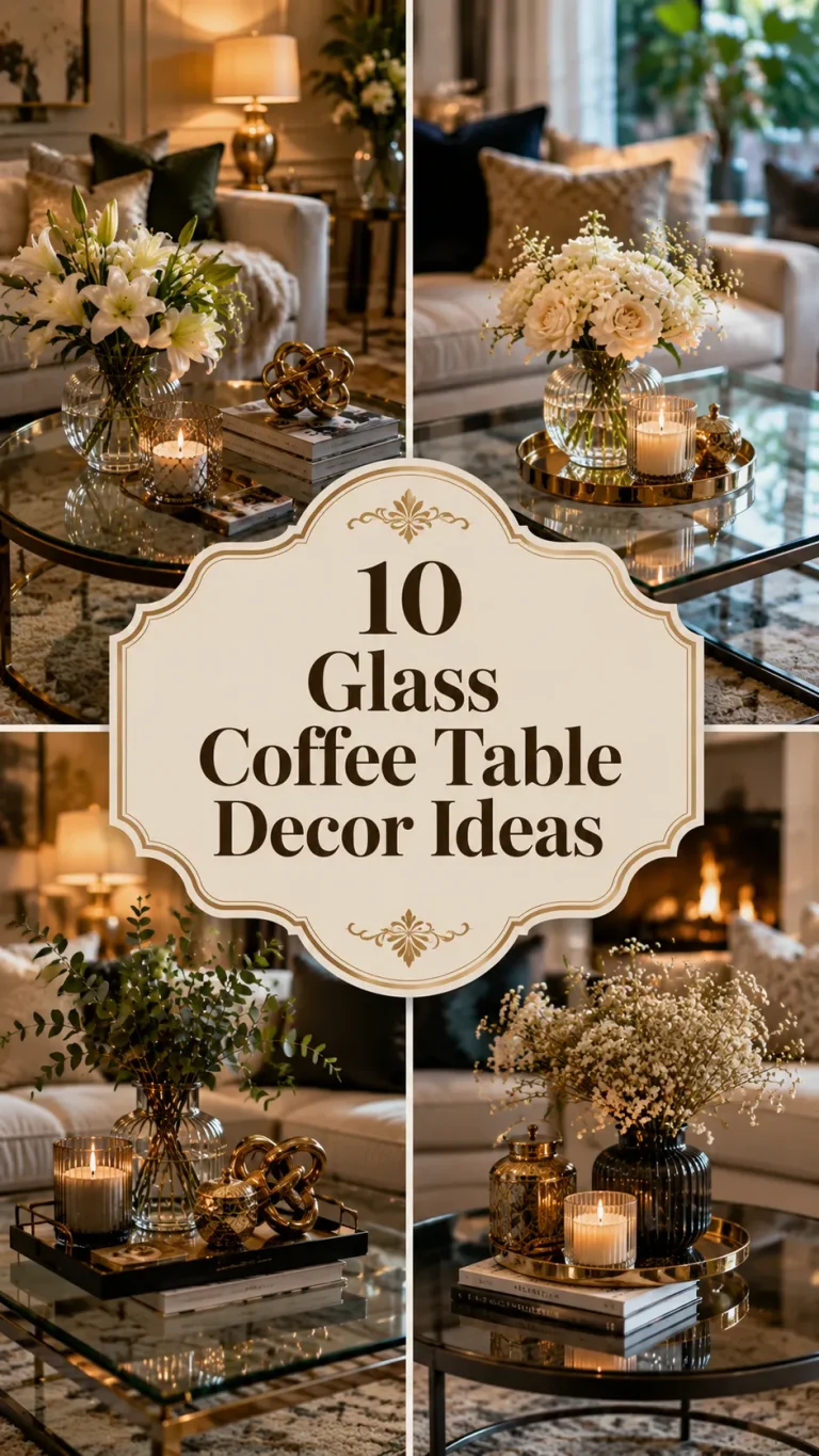 10 Glass Coffee Table Decor Ideas