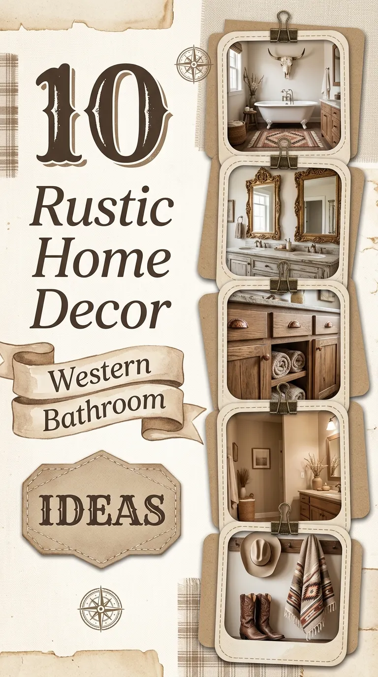 10 Rustic Home Decor Western Bathroom Ideas