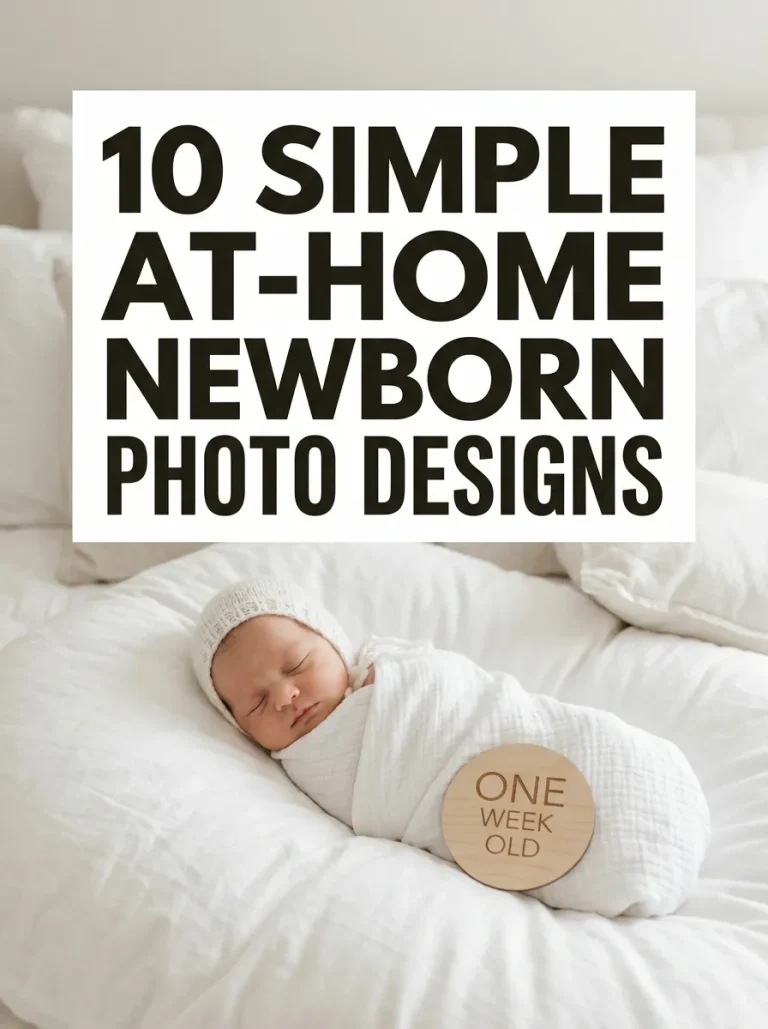10 DIY Newborn Pictures At Home Ideas