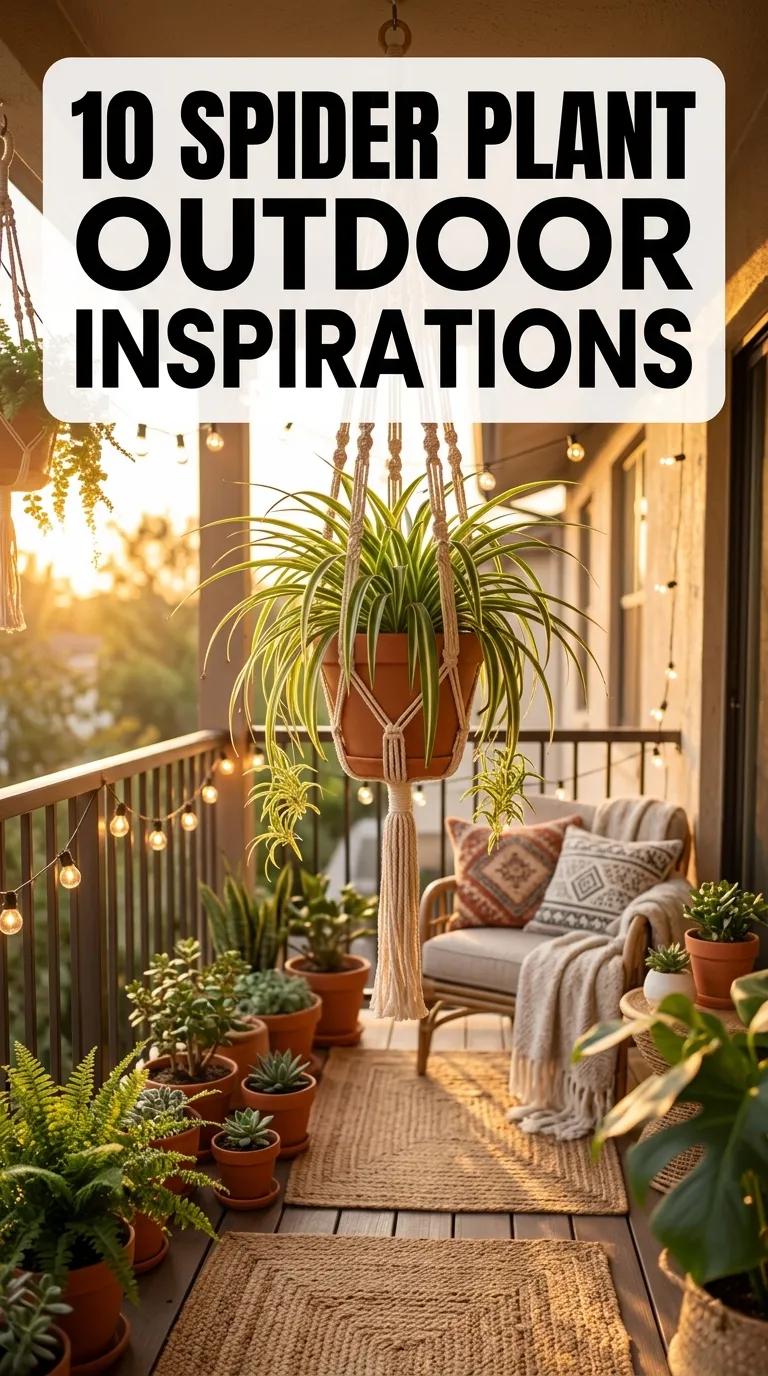 10 Spider Plant Decor Ideas Outdoor