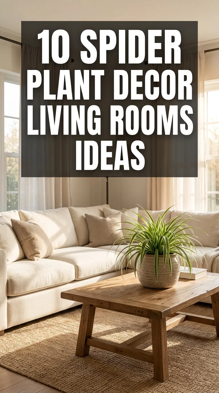 10 Spider Plant Decor Living Rooms Ideas