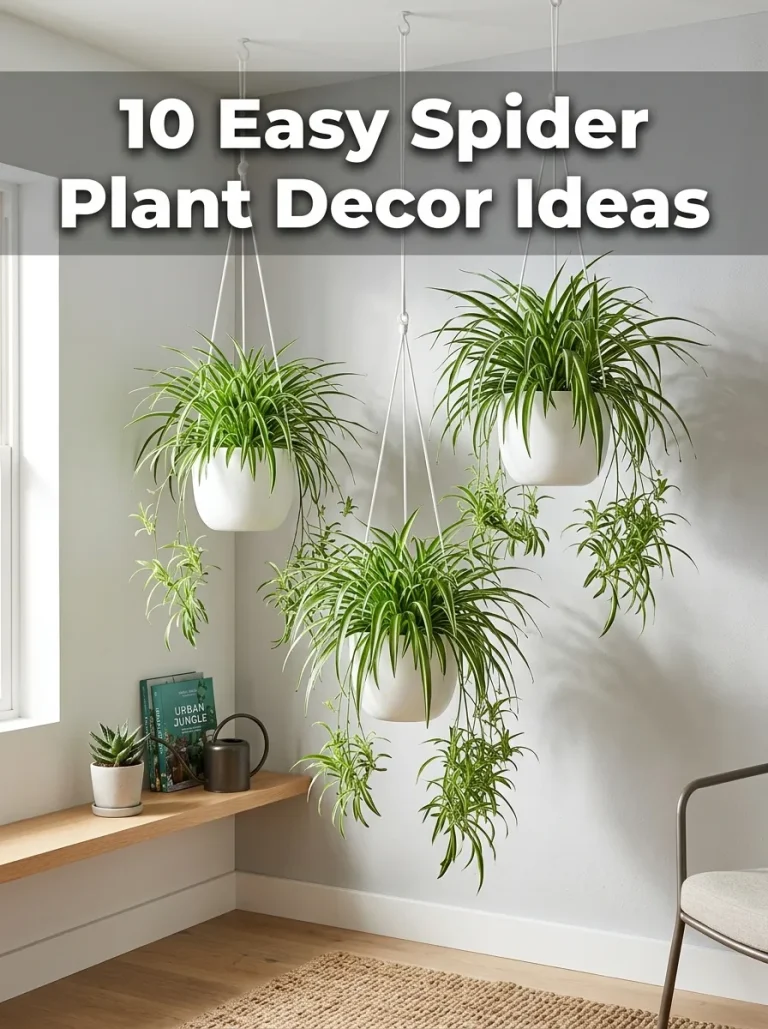 10 Spider Plant Decor Hanging Baskets Ideas
