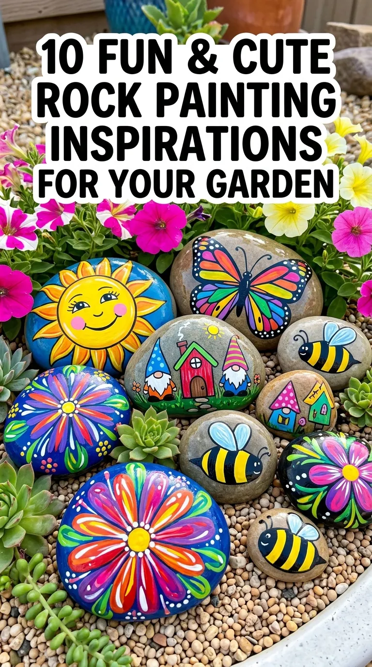 10 Rock Painting Ideas For Garden