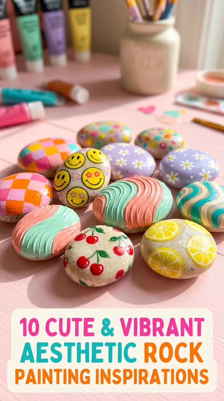 10 Rock Painting Ideas Aesthetic