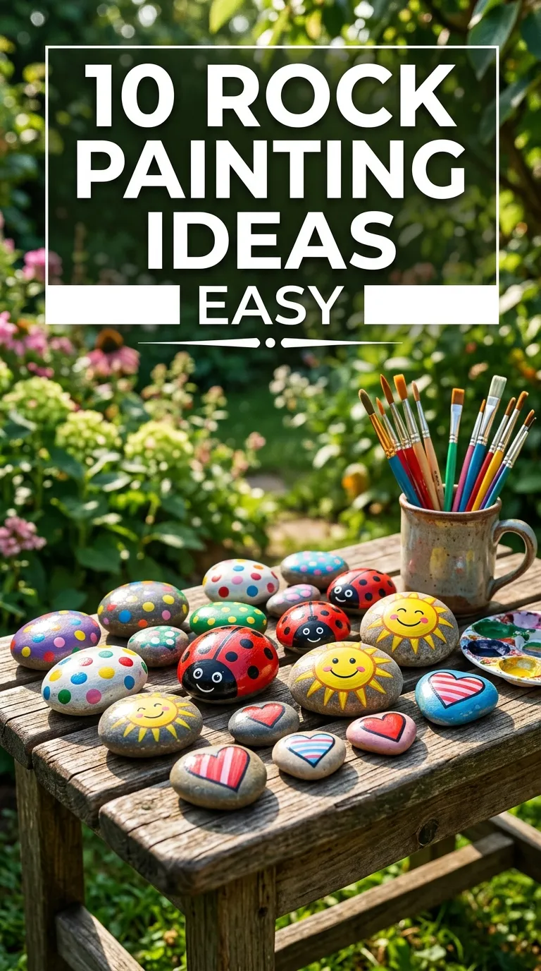 10 Rock Painting Ideas Easy