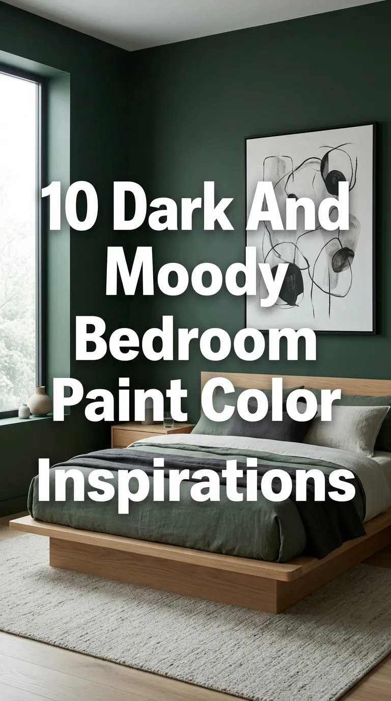 10 Dark And Moody Bedroom Paint Color Ideas