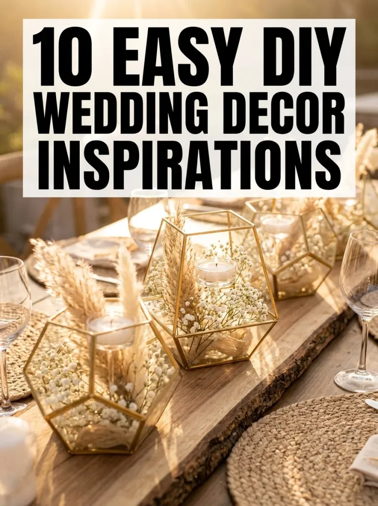 10 DIY Wedding Decorations Ideas