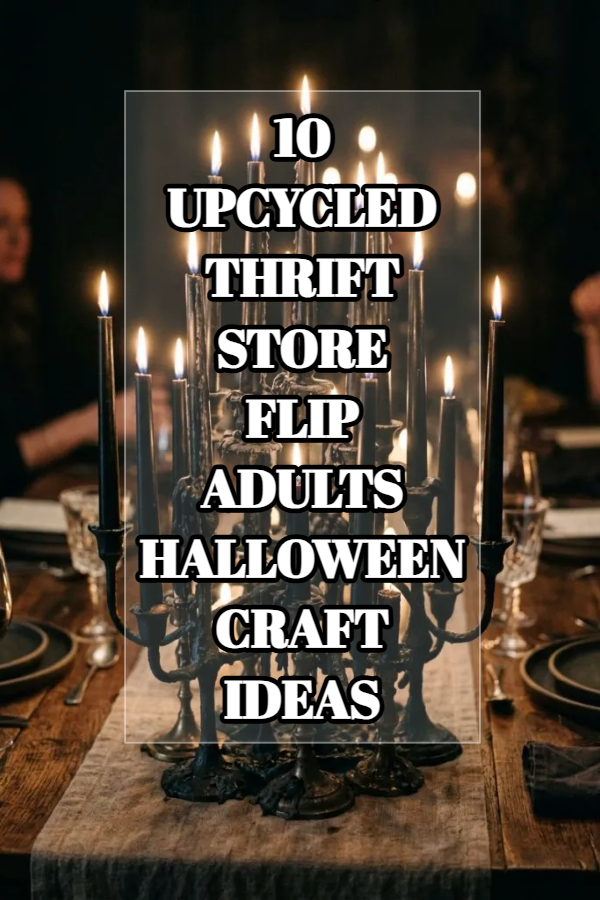 10 Upcycled Thrift Store Flip Adults Halloween Craft Ideas
