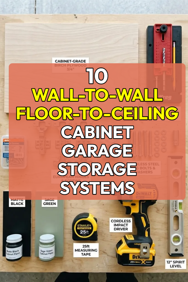 10 Wall-to-Wall Floor-to-Ceiling Cabinet Garage Storage Systems