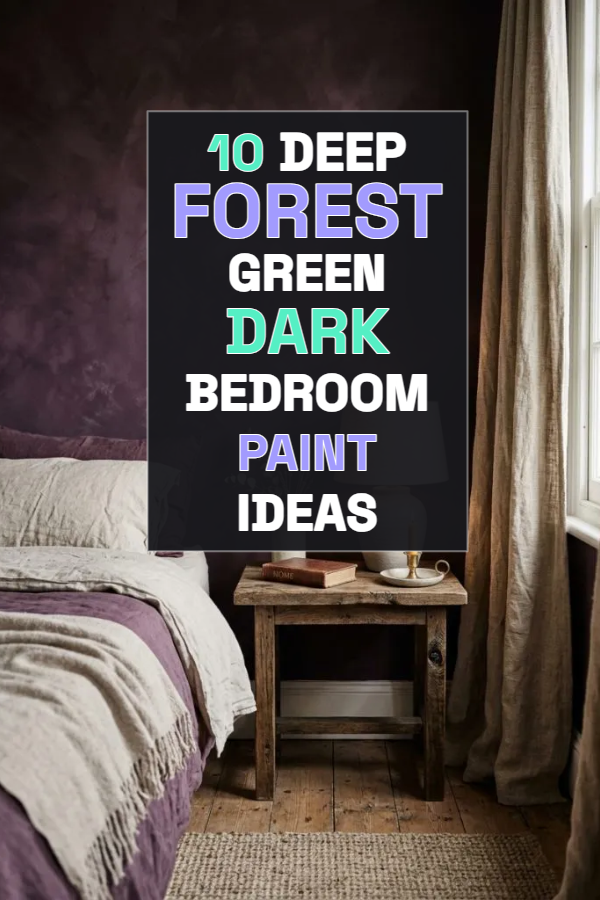 10 Deep Forest Green Dark Bedroom Paint Ideas