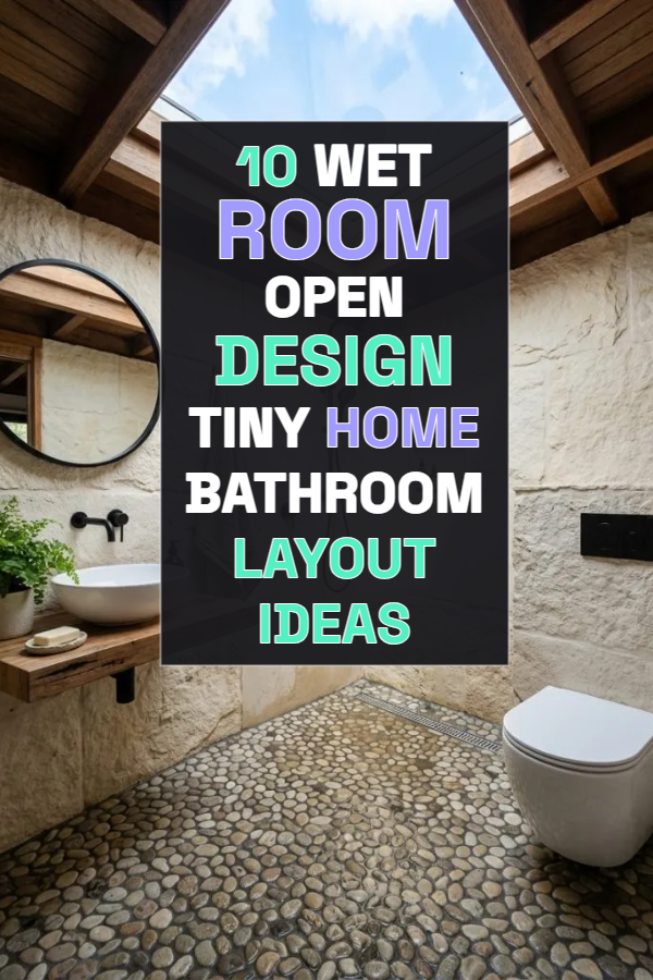10 Wet Room Open Design Tiny Home Bathroom Layout Ideas