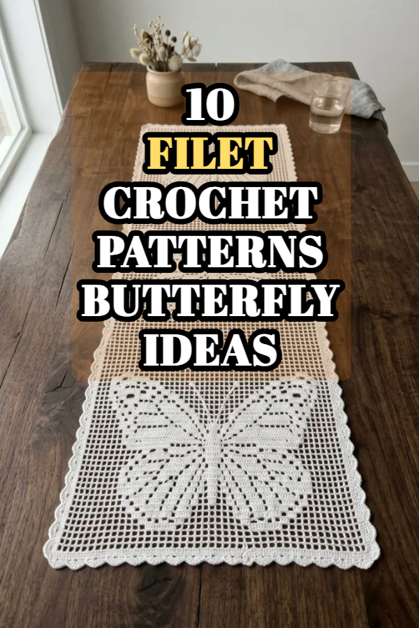 10 Filet Crochet Patterns Butterfly Ideas