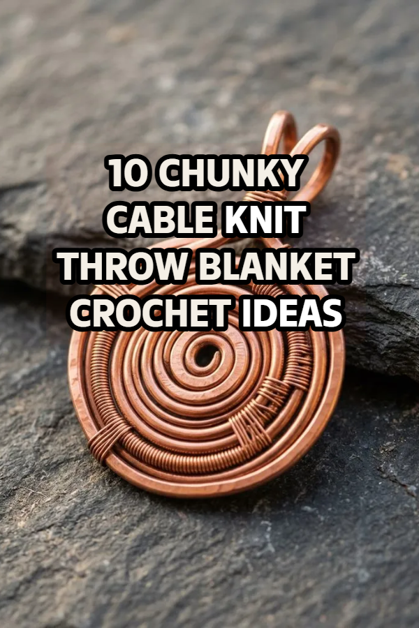 10 Chunky Cable Knit Throw Blanket Crochet Ideas